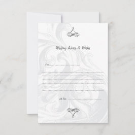 Cartões de Conselhos de Casamento de Rolagem Elega