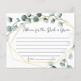 Cartões de Conselhos de Casamento Eucalyptus