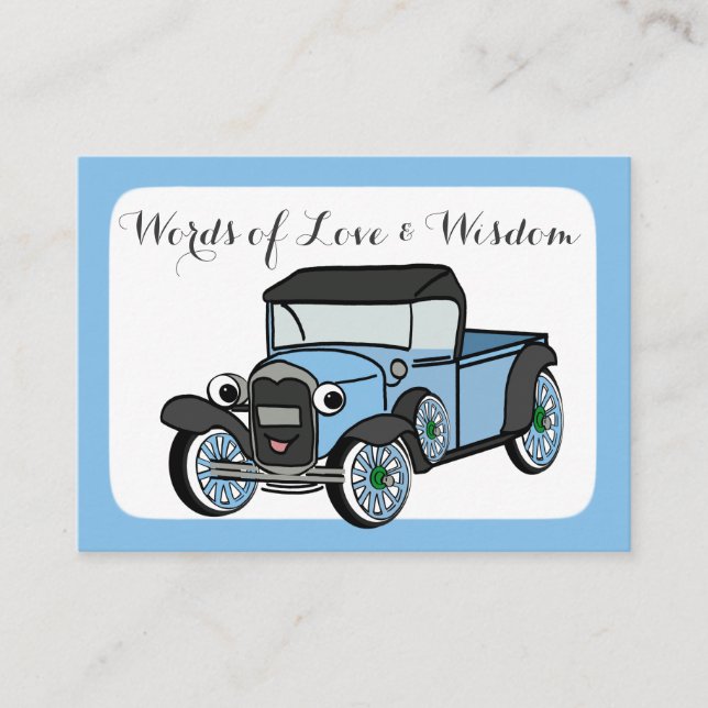 Cartões de Conselhos de chá de fraldas (Frente)