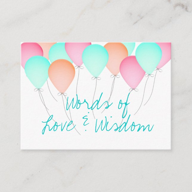 Cartões de Conselhos de chá de fraldas (Frente)