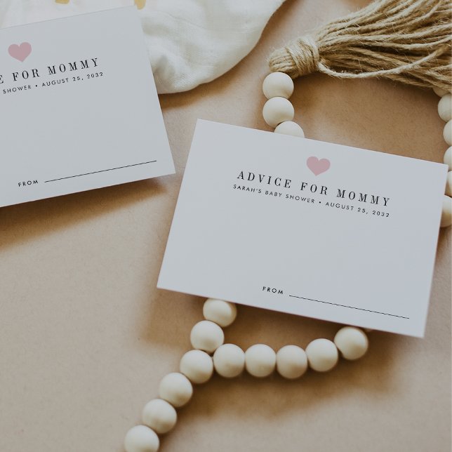 Cartões de Conselhos de chá de fraldas | Lâmpada (Criador carregado)