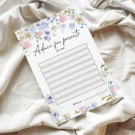 Cartões de Conselhos de chá de fraldas para Pais a