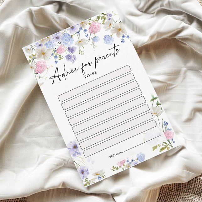 Cartões de Conselhos de chá de fraldas para Pais a (Criador carregado)