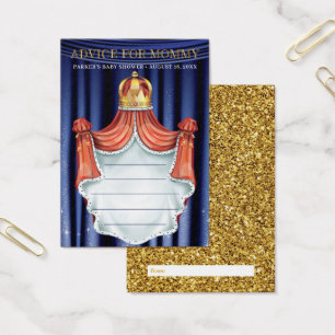 Cartões de Conselhos do Príncipe Chá de fraldas Re