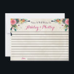 Cartões de Conselhos Florais para o casal<br><div class="desc">Cartões de Conselhos Florais para o casal feliz,  cartões de aconselhamento de casamento,  cartões de chá de fraldas</div>