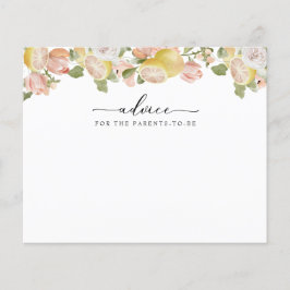 Cartões de Conselhos | Floral Rosa | Cítrico