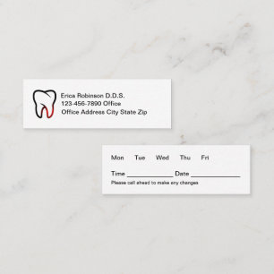 Cartões de Consulta de Periodontista Simples e Eco