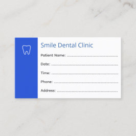 Cartões de Consulta Odontológica Consultório Odont