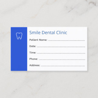 Cartões de Consulta Odontológica Consultório Odont