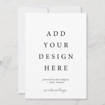 Cartões de convite de 5 x 7" com envelopes