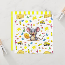 Cartões de Convite de Aniversário de Gato Queijo A