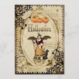 Cartões de Convite de Festa de Halloween para Bru