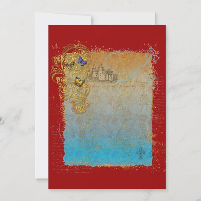 Cartões de Convite do Castelo de Fairytale Storybo (Frente)