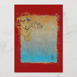 Cartões de Convite do Castelo de Fairytale Storybo