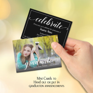 Cartões de Convite Fotográfico MINI Formando