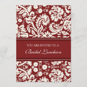 Cartões de Convite para Assalto de Bridal Red Dam