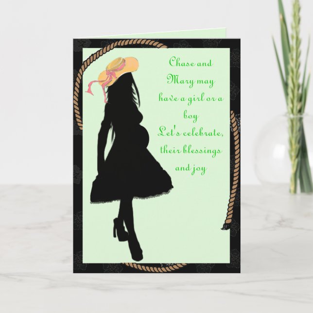 Cartões de Convite para chás de fraldas (Frente)