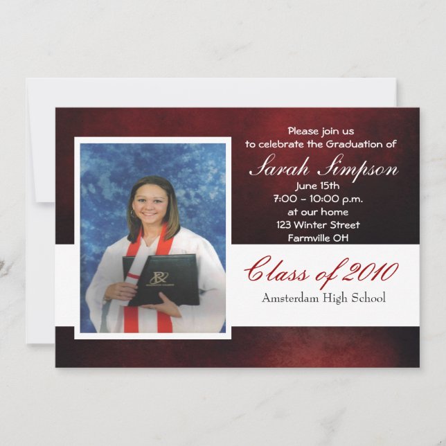 Cartões de Convite para Graduação (Frente)