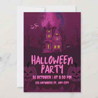 Cartões de convite para o Halloween!