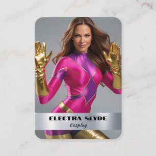 Cartões de Cosplay Código QR Coscard Heavy Metal