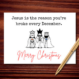 Cartões de Crédito Sábios Sarcásicos Natal