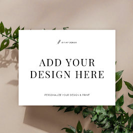 Cartões de cuidado para impressão 5,5x4,25" Pequen