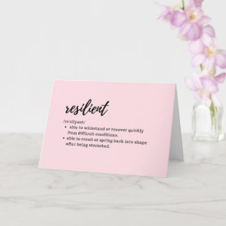 CARTÕES DE CUIDADOS - Definição de Resiliente