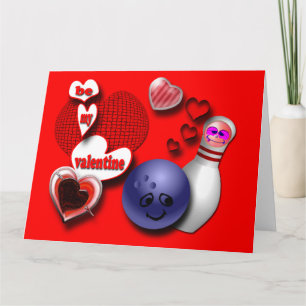 Cartões de Cumprimentos Personalizados de Boliche