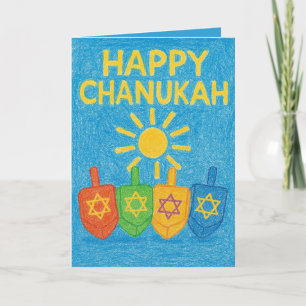 Cartões de Cumprimentos Personalizáveis de Hanukka