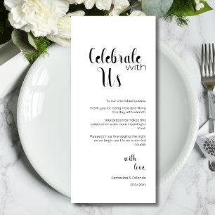 Cartões de Definição de Local de Casamento Chic Ce
