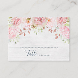 Cartões de Definição de Local de Casamento Floral
