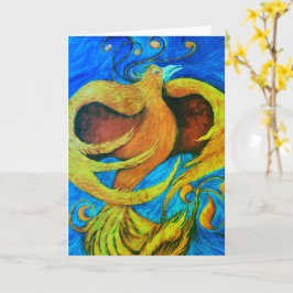 cartões de designer de arte saudação Phoenix