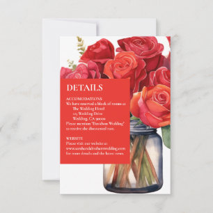 Cartões de Detalhes de Rosas Vermelhas