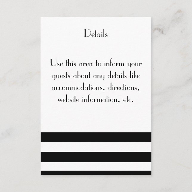 Cartões de Detalhes "Genteel" (Frente)