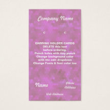 Cartões de DETENTOR DE OUVIDO cartões de visitas p