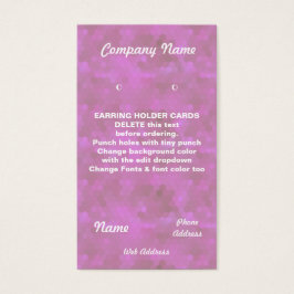 Cartões de DETENTOR DE OUVIDO cartões de visitas p