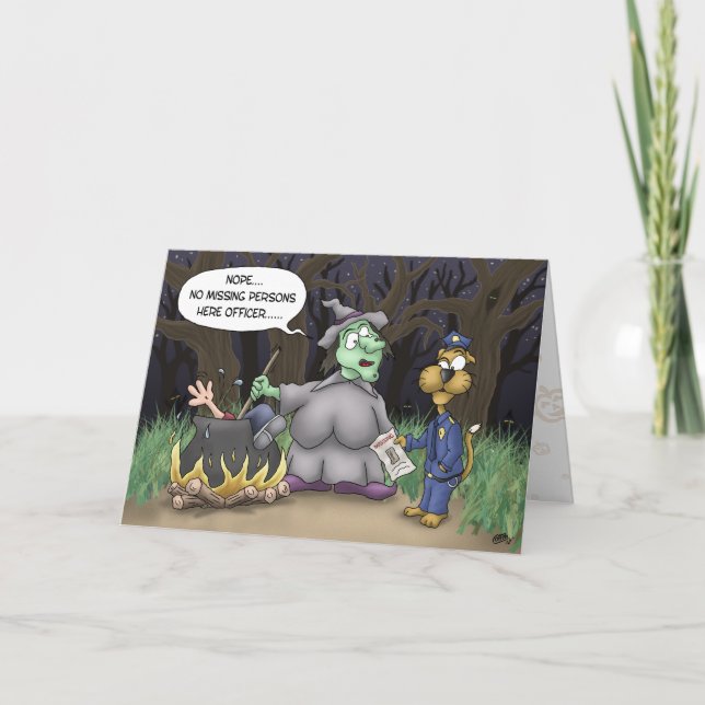 Cartões de Dia de as Bruxas engraçado: Pessoas des (Frente)