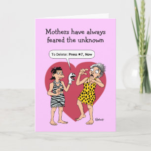 Cartões de Dia de as mães engraçados: Telefone