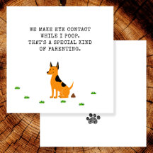 Cartões De Dia de os pais Feliz De Poop Engraçados