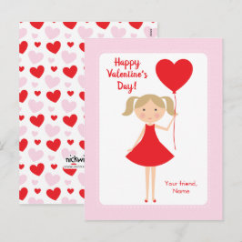 Cartões de Dia dos Namorados da Turma Mini Me Girl