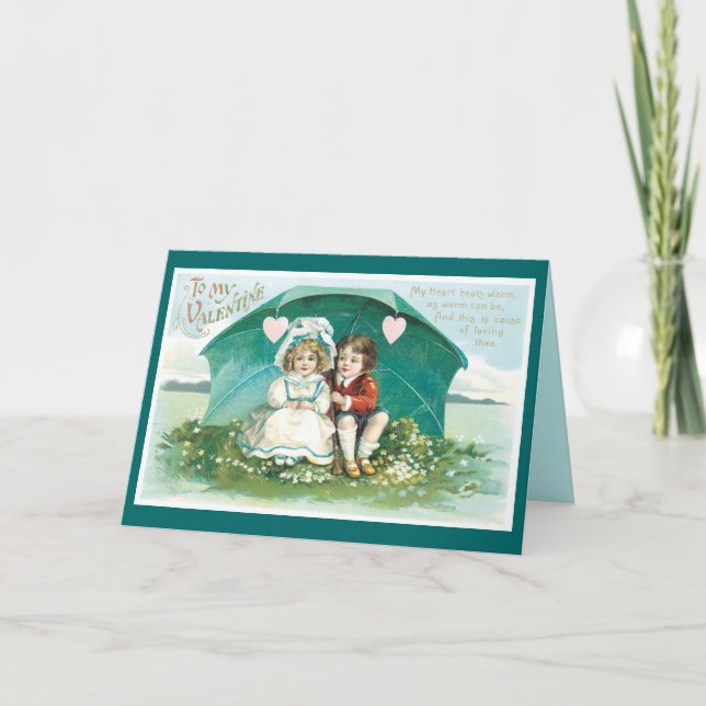 Cartões de Dia Vintage Valentine (Frente)