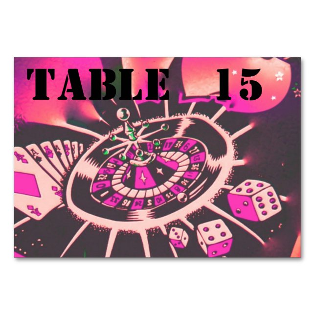 Cartões de Dispositivos do Tema do Casino (Frente)