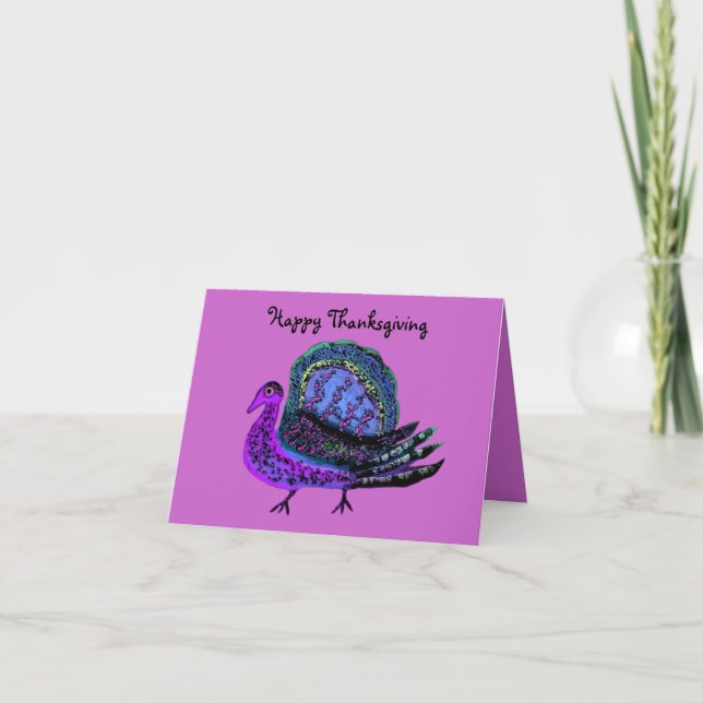 Cartões de Diva Turcos Roxos (Frente)