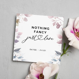 Cartões de Elopement Botânico em Aquarela