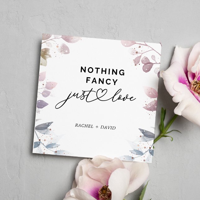 Cartões de Elopement Botânico em Aquarela (Criador carregado)