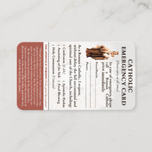 Cartões de emergência católicos