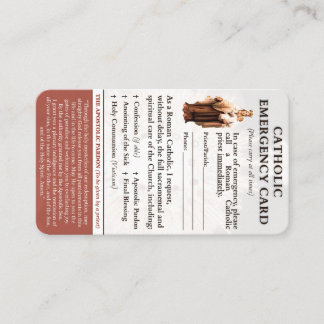 Cartões de emergência católicos