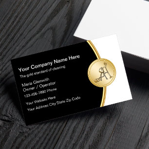 Cartões de empresa de serviços elegantes da