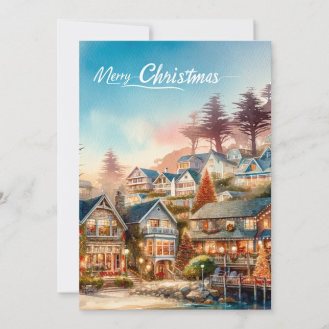 Cartões de Encanto de Natal da Califórnia (Frente)