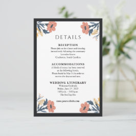 Cartões de Enclausura de Convite de Casamento de F